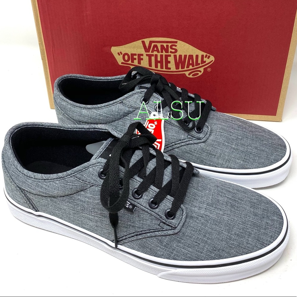 VANS Atwood Rock Textile Black Grey Canvas Men’s - Picture 7 of 10
